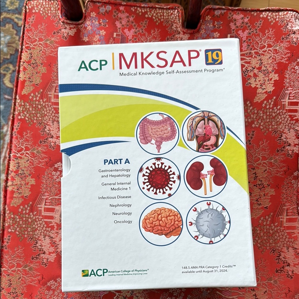 - Full set of ACP MKSAP 19 Medical Knowledge Self-Assessment Program